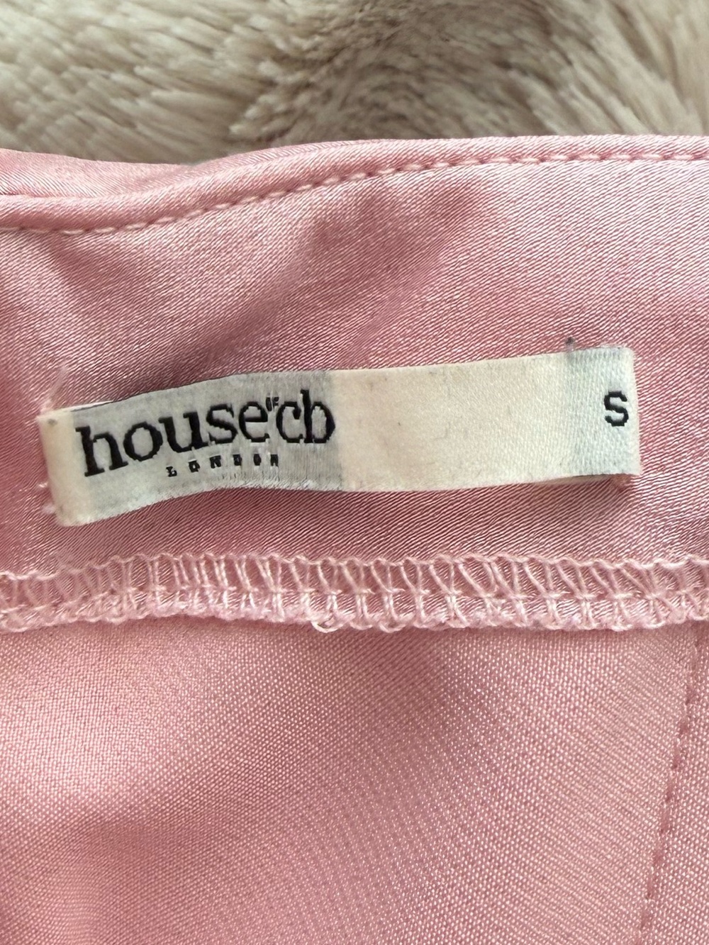 House of CB Pink Satin Strapless Mini Dress - Picture 4 of 4